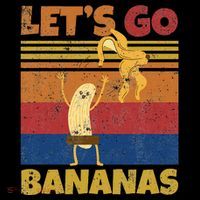 Retro Funny Banana Meme Let Us Go Banana Strip Bananas Baby Bodysuit