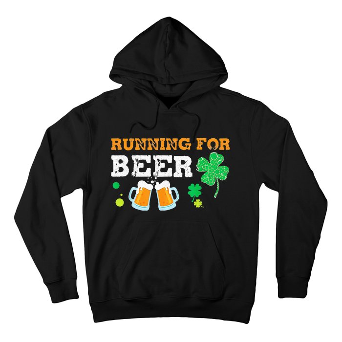 Running For Beer Funny St Patrick's Day Irish Hoodie