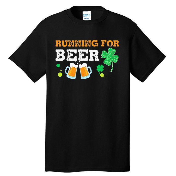 Running For Beer Funny St Patrick's Day Irish Tall T-Shirt