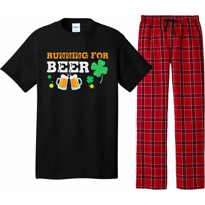 Running For Beer Funny St Patrick's Day Irish Pajama Set