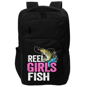 Reel Fish Bass Fishing Funny Fisher Mom Fishing Gift Impact Tech Backpack