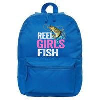 Reel Fish Bass Fishing Funny Fisher Mom Fishing Gift 16 in Basic Backpack