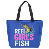 Reel Fish Bass Fishing Funny Fisher Mom Fishing Gift Zip Tote Bag