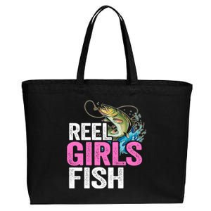 Reel Fish Bass Fishing Funny Fisher Mom Fishing Gift Cotton Canvas Jumbo Tote