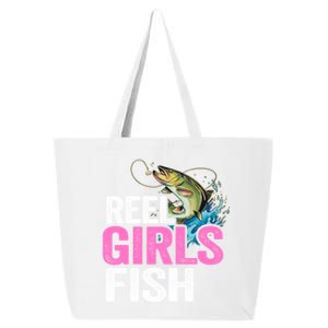 Reel Fish Bass Fishing Funny Fisher Mom Fishing Gift 25L Jumbo Tote