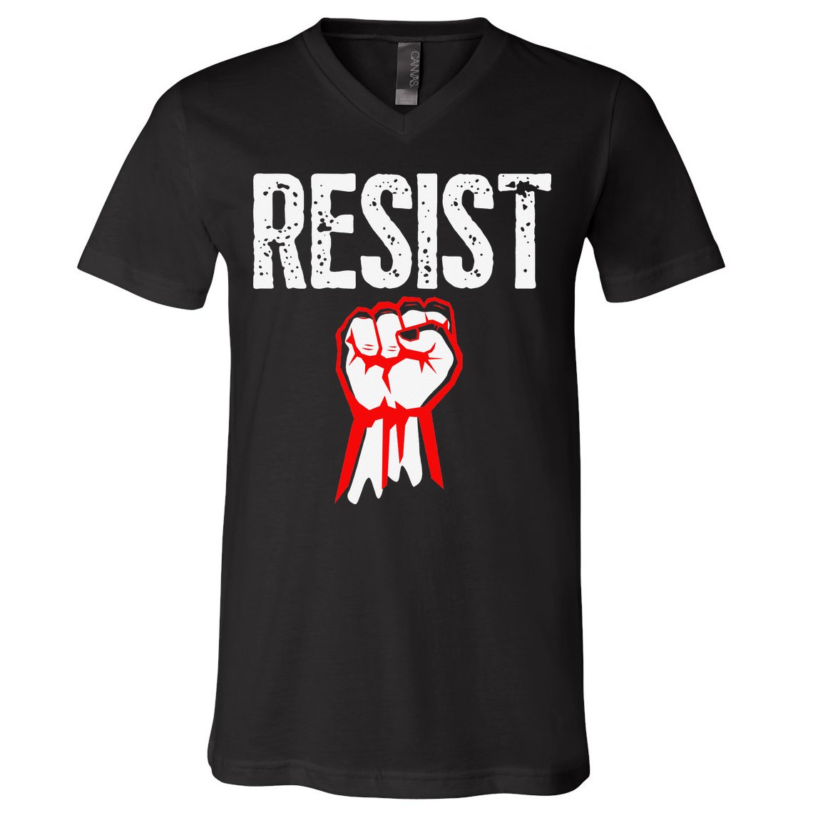 Resist Fist Be Part Of The Resistance Anti Trump Gift V-Neck T-Shirt