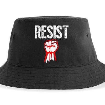Resist Fist Be Part Of The Resistance Anti Trump Gift Sustainable Bucket Hat
