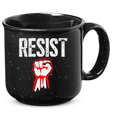 Resist Fist Be Part Of The Resistance Anti Trump Gift 15oz Campfire Ceramic Mug