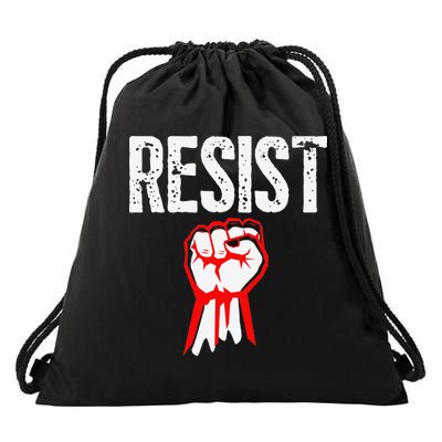 Resist Fist Be Part Of The Resistance Anti Trump Gift Drawstring Bag