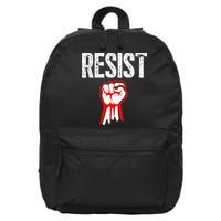 Resist Fist Be Part Of The Resistance Anti Trump Gift 16 in Basic Backpack