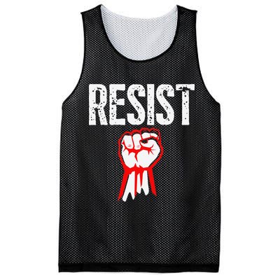 Resist Fist Be Part Of The Resistance Anti Trump Gift Mesh Reversible Basketball Jersey Tank
