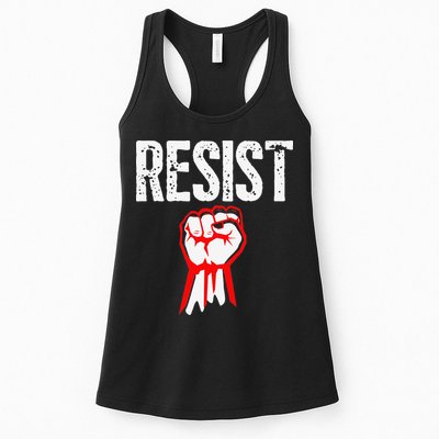 Resist Fist Be Part Of The Resistance Anti Trump Gift Womens Tank Top