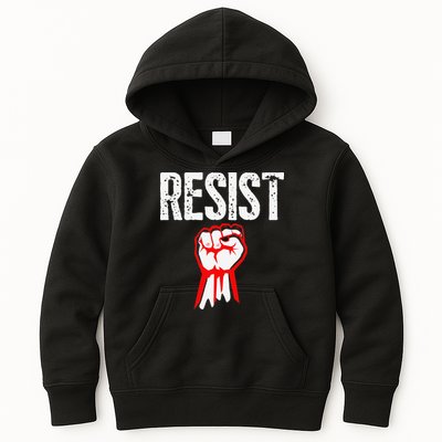 Resist Fist Be Part Of The Resistance Anti Trump Gift Kids Hoodie