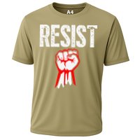 Resist Fist Be Part Of The Resistance Anti Trump Gift Cooling Performance Crew T-Shirt