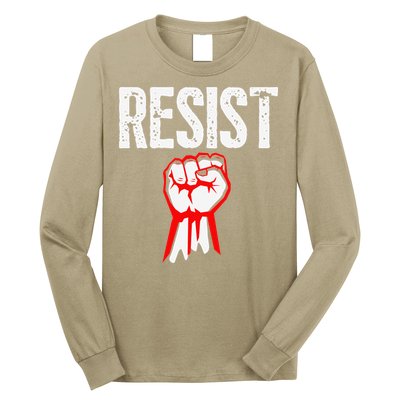Resist Fist Be Part Of The Resistance Anti Trump Gift Long Sleeve Shirt