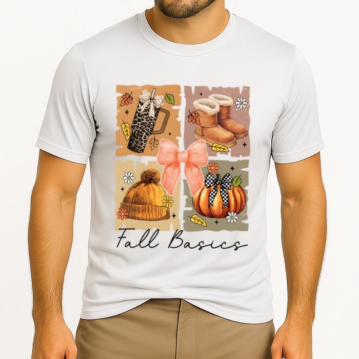 Retro Fall Basic Fall Basic Season Cooling Performance Crew T-Shirt