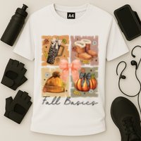 Retro Fall Basic Fall Basic Season Cooling Performance Crew T-Shirt