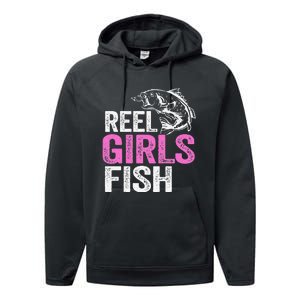 Reel Fish Bass Fishing Funny Fisherwoman Mom Fishing Gift Performance Fleece Hoodie