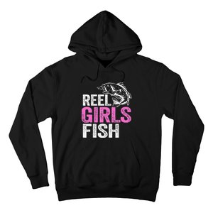 Reel Fish Bass Fishing Funny Fisherwoman Mom Fishing Gift Hoodie