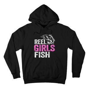 Reel Fish Bass Fishing Funny Fisherwoman Mom Fishing Gift Tall Hoodie