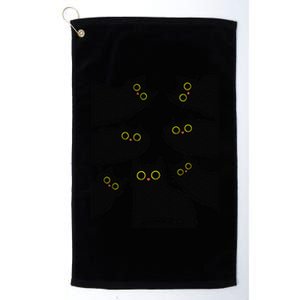 Retro Funny Black Cat Halloween Costume Fall Autumn Season Platinum Collection Golf Towel