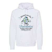 Retro Faith Based Vintage Christian Jesus Premium Hoodie