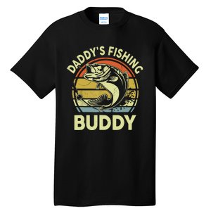 Retrodaddys Fishing Buddy Funny Bass Fishing Gift Tall T-Shirt