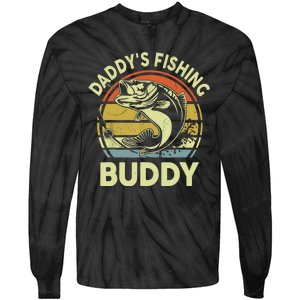 Retrodaddys Fishing Buddy Funny Bass Fishing Gift Tie-Dye Long Sleeve Shirt