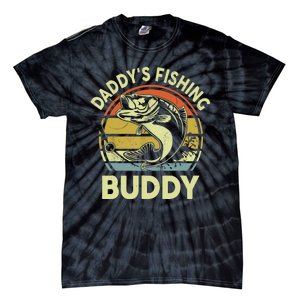 Retrodaddys Fishing Buddy Funny Bass Fishing Gift Tie-Dye T-Shirt