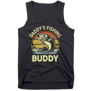 Retrodaddys Fishing Buddy Funny Bass Fishing Gift Tank Top