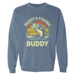 Retrodaddys Fishing Buddy Funny Bass Fishing Gift Garment-Dyed Sweatshirt