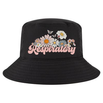 Retro Flower Butterfly Respiratory Therapy Rt Therapist Cool Comfort Performance Bucket Hat