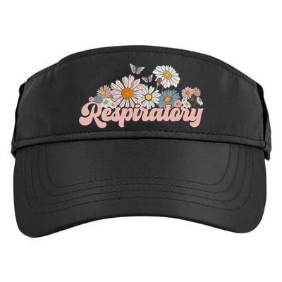 Retro Flower Butterfly Respiratory Therapy Rt Therapist Adult Drive Performance Visor