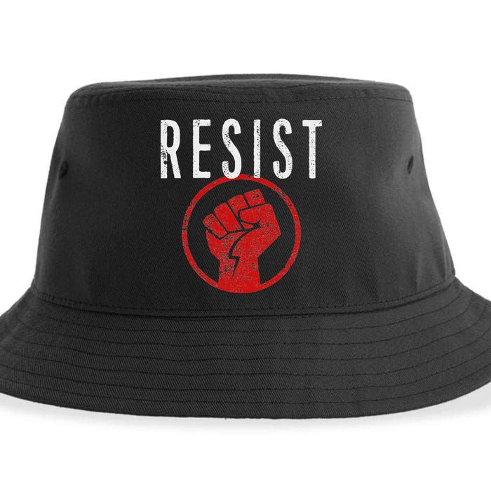 Resist Fist Be Part Of The Resistance Anti Trump Sustainable Bucket Hat