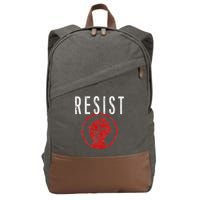 Resist Fist Be Part Of The Resistance Anti Trump Cotton Canvas Backpack