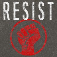 Resist Fist Be Part Of The Resistance Anti Trump Cotton Canvas Backpack