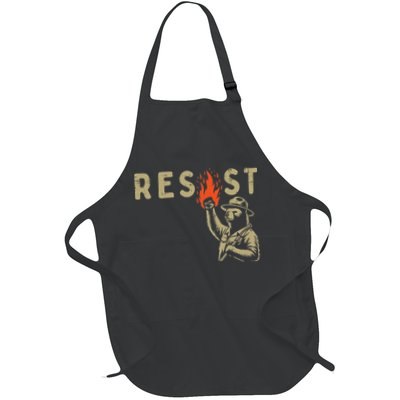 Resist Fist Bear Protest Civil Rights Equality Women Apron
