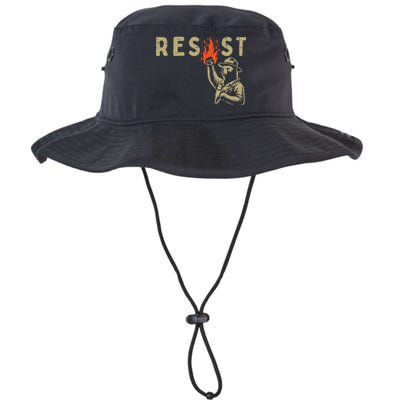 Resist Fist Bear Protest Civil Rights Equality Women Bucket Hat