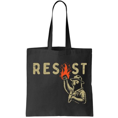 Resist Fist Bear Protest Civil Rights Equality Women Bag