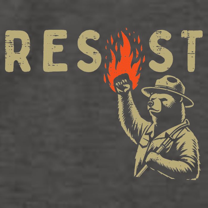 Resist Fist Bear Protest Civil Rights Equality Women Vector Backpack