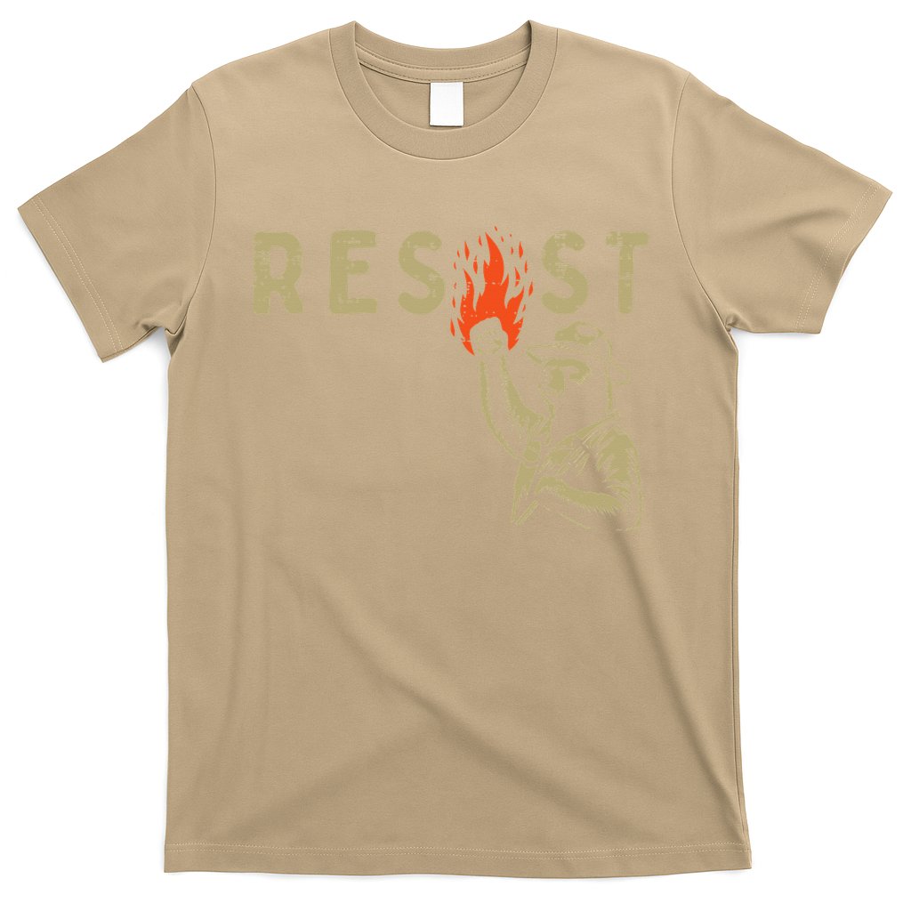 Resist Fist Bear Protest Civil Rights Equality Women T-Shirt