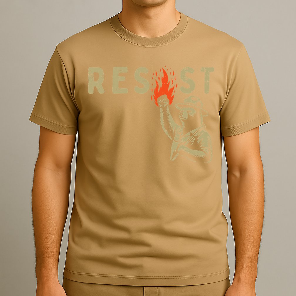 Resist Fist Bear Protest Civil Rights Equality Women T-Shirt