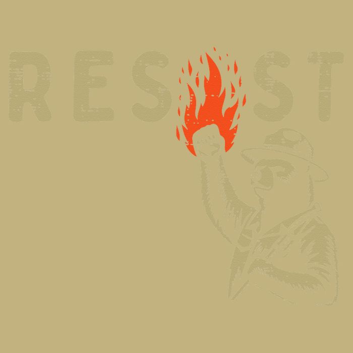 Resist Fist Bear Protest Civil Rights Equality Women Button