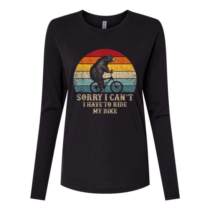 Retro Funny Biking For Cyclist Bicycle Cycling 70s Sun Womens Cotton Relaxed Long Sleeve T-Shirt