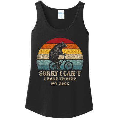 Retro Funny Biking For Cyclist Bicycle Cycling 70s Sun Ladies Essential Tank