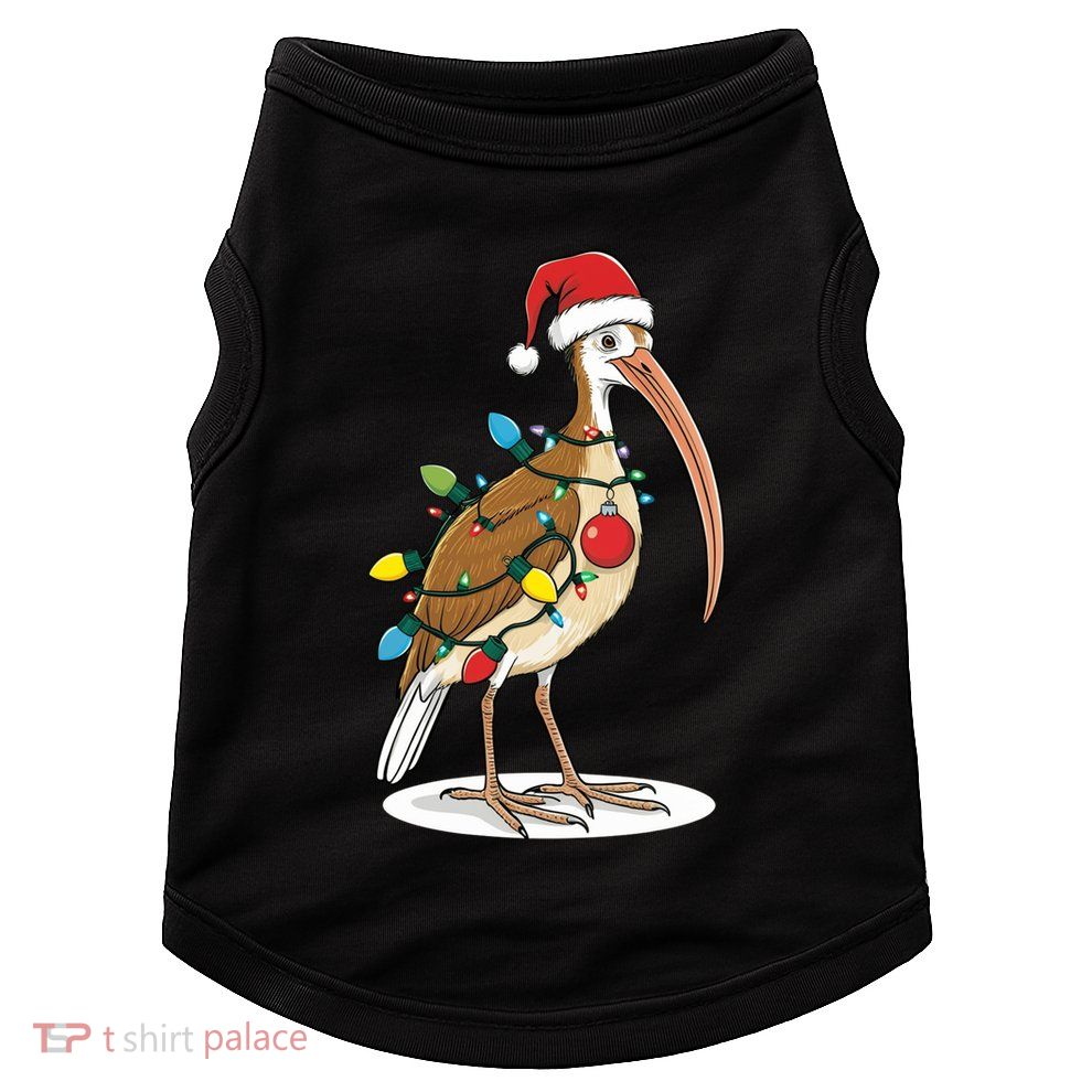 Ridiculously Festive Bin Chicken Funny Christmas Ibis Design Doggie Tank