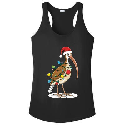 Ridiculously Festive Bin Chicken Funny Christmas Ibis Design Ladies PosiCharge Competitor Racerback Tank
