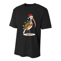 Ridiculously Festive Bin Chicken Funny Christmas Ibis Design Youth Performance Sprint T-Shirt