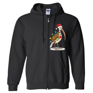 Ridiculously Festive Bin Chicken Funny Christmas Ibis Design Full Zip Hoodie