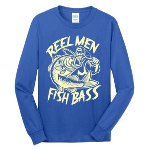 Reel Fish Bass Fishing Gift Tall Long Sleeve T-Shirt